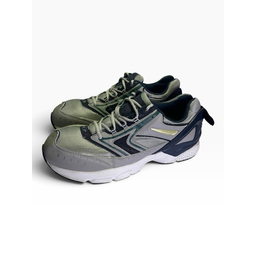 Apex X532M Rhino Runner Silver Navy Men's Size 14 X-Wide Athletic Walking Shoe